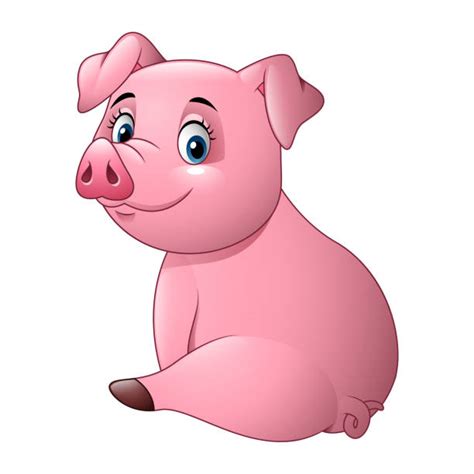 Cartoon Of A Big Fat Pig Illustrations Royalty Free Vector Graphics