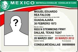 Card, which is issued by the mexican government through its consular offices. Did I miss something ?: The Matricula Consular Card