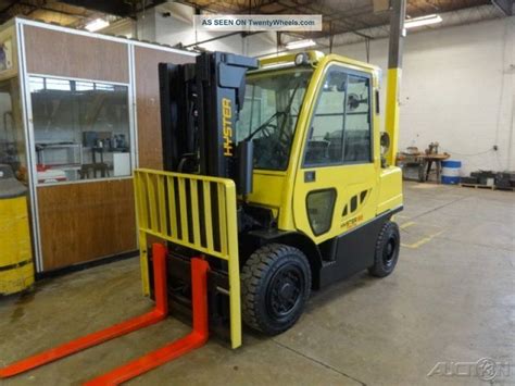 2007 Hyster 8000 Lb Capacity Forklift Lift Truck Pneumatic Tires