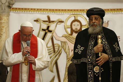 Pope Francis And Coptic Pope Tawadros Honour 21st Century Martyrs