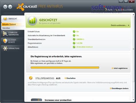 Avast free antivirus combines an antivirus engine that scores high in testing with a surprisingly extensive collection of bonus features. avast Antivirus - Download (Windows / Deutsch) bei SOFT ...