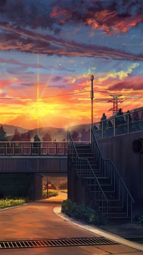 Anime Sunset Cities Wallpapers Wallpaper Cave