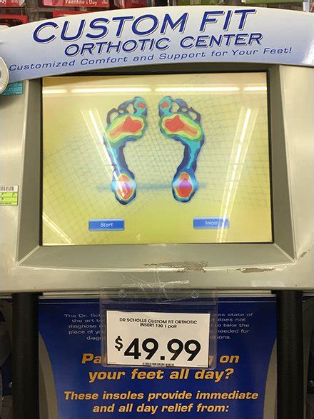 Dr Scholl S Footmapping Orthotic Center Fixtures Close Up