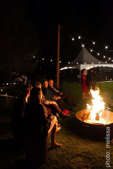 Fire Pit At Reception Fire Pit Outdoor Festival Themed Party