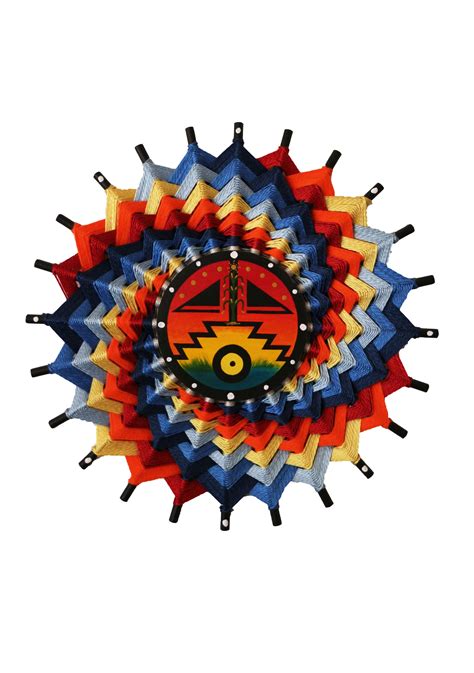 Native American Mandala With Navajo Yei Face Mandala Art Native