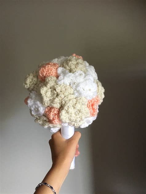 Don't forget to double the cost of flowers that you will need for your practice bouquet. Crocheted my own wedding bouquet : wedding