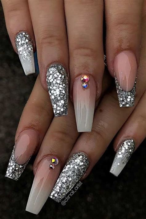 Glitter Acrylic Nails
