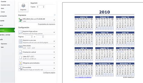 Plantilla De Calendario Anual En Excel Descargar