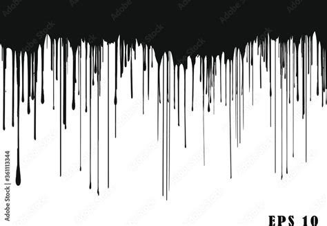 Dripping Paint Drips Background Excellent Drips Illustration