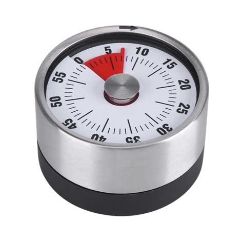 Kitchen Timer Stainless Steel Magnetic Counter Mechanical Minutes