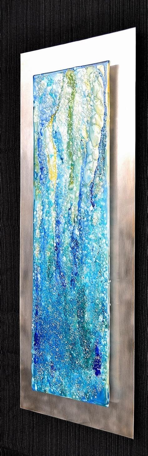 Stained glass refers to glass that has been colored by metallic oxides during the manufacturing process. 15 Inspirations of Fused Glass And Metal Wall Art