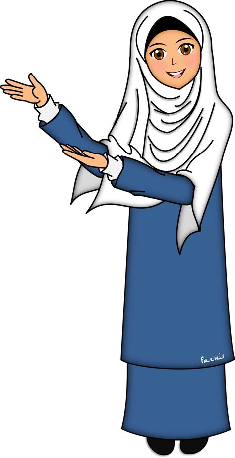 Gambar Kartun Guru Muslimah Kartun Kocak