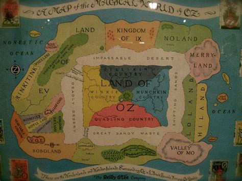 Land Of Oz Map From The La Unfolded Exhibit Land Of Oz Map