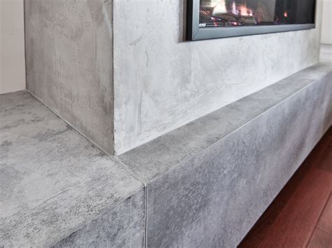 Concrete Fireplace Hearths - Anthony Concrete Design, Ontario