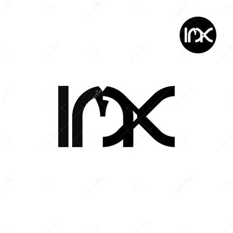 Letter Imx Monogram Logo Design Stock Illustration Illustration Of