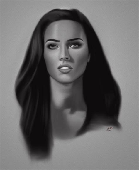 Megan Fox Drawing Rprocreate