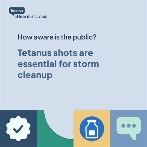 Tetanus shots are essential for storm cleanup