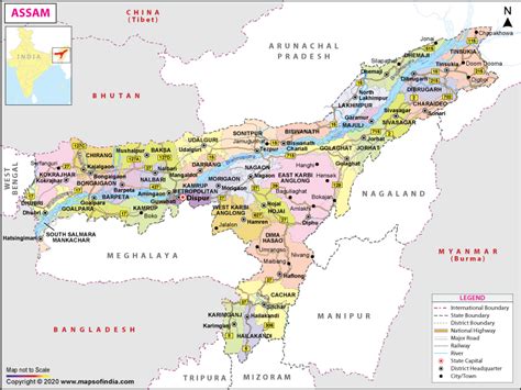 Assam In India Map Campus Map