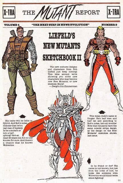 Rob Liefields New Mutants Sketchbook Comic Book Superheroes Comic