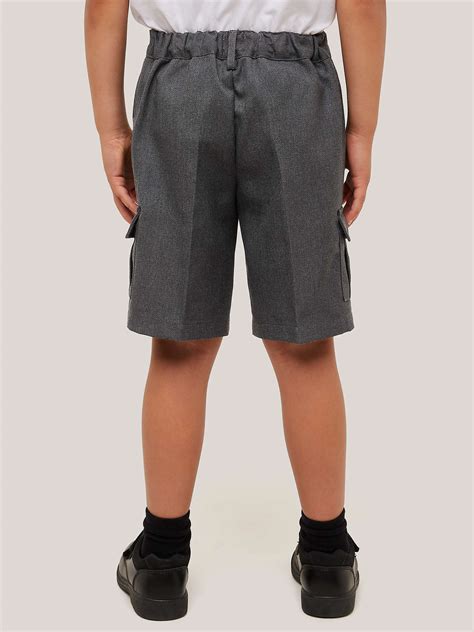 John Lewis Boys School Adjustable Waist Stain Resistant Cargo Shorts