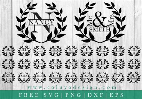 Best Split Monogram Alphabet Svg Images Monogram Design