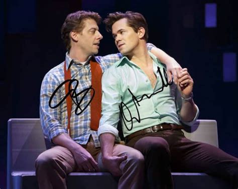 Falsettos Signed Photo 8x10 Rp Autographed Christian Borle And Andrew