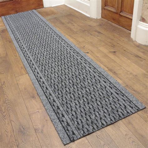 Grey Hall Runner Rug Rumba Carpet Runners Uk