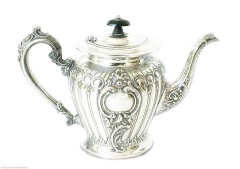 Elegant English Sheffield Silver Plated High Tea Pot