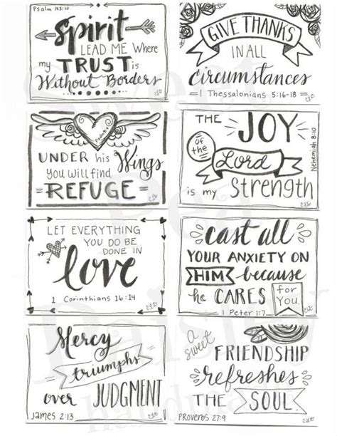 Printable Scripture Cards 1 Inspirational Cards Scripture Memory