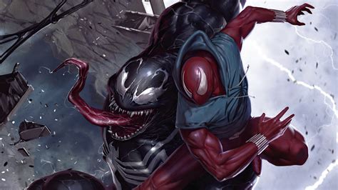 Spider Man Vs Venom Comic Art Marvel Wallpaper Hd Superheroes 4k
