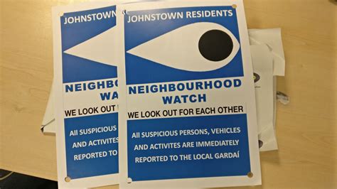 New Neighbourhood Watch Signs Johnstown Residents Association Clg