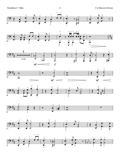 Ive Been To Calvary Choral Anthem Satb Trombonetuba Sheet Music Pdf Lillenas Choral Arr