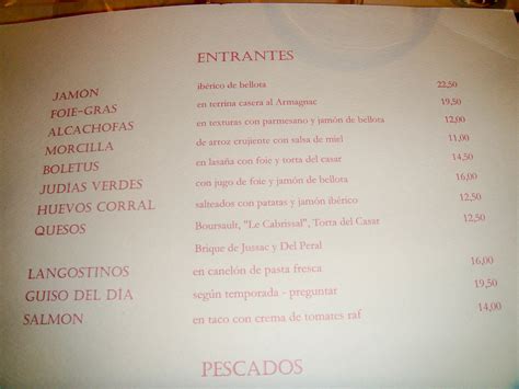 Maybe you would like to learn more about one of these? Restaurante El Mentidero de la Villa - Madrid | Carta de ...