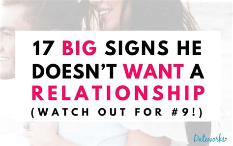 17 Obvious Signs He Doesnt Want A Relationship With You What To Do Now