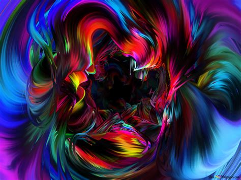 Vibrant Abstract Art 4k Wallpaper Download