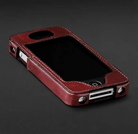 Artisan Leather Iphone 4 And 4s Cover Garnet