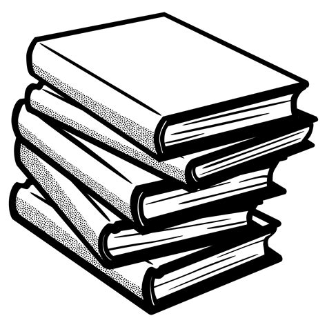 Books Lineart By Frankes Line Art Books On Openclipart Book
