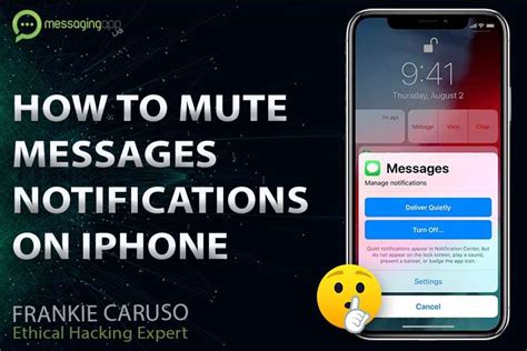 How To Mute Messages Notifications Imessage And Texts On Iphone