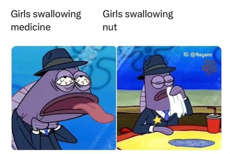 girls swallowing girls swallowing medicine nut thegainz ifunny