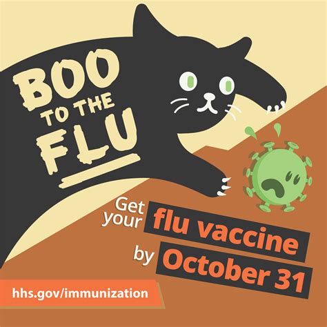 Social Media Graphics Say Boo To The Flu By Getting A Flu Vaccine