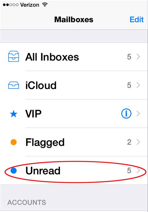 Tip Of The Day Edit Your Mailbox List To Show Unread Emails