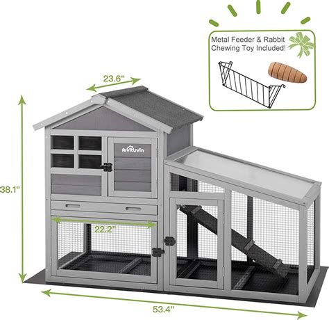 Buy Gutinneen Rabbit House Indoor Outdoor Rabbit Hutch With Ventilation