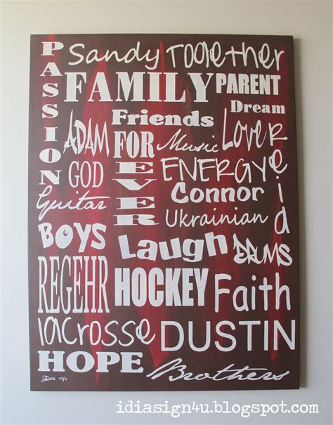 I Love Doing All Things Crafty Diy Personalized Word Art Paintings