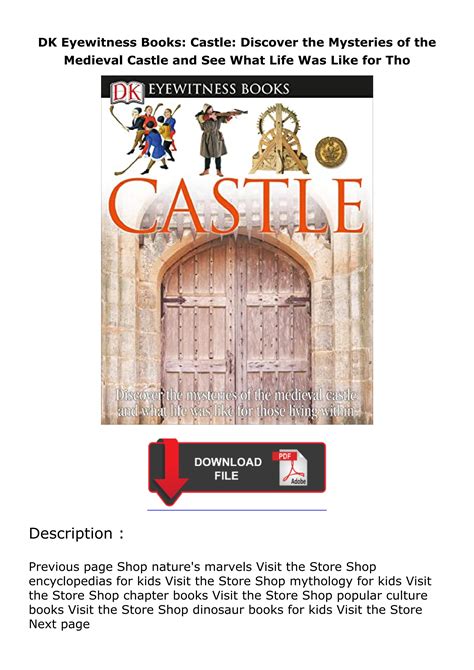 Pdfreaddownload Dk Eyewitness Books Castle Discover The Mysteries