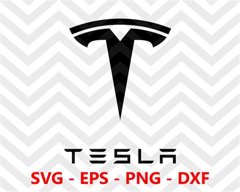 Tesla Logo Svg Tesla Logo Svg Silhouette Cut Files Vector Etsy