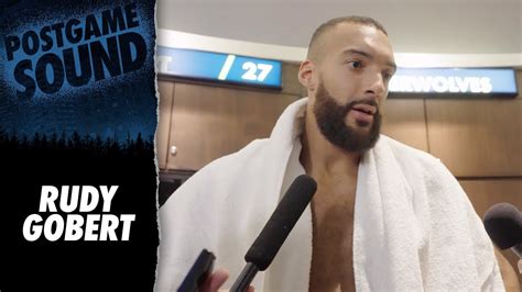 "Guys Did A Great Job Knocking 'Em Down." | Rudy Gobert Postgame Sound