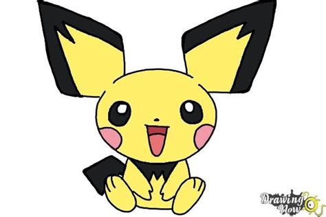 Draw Pokemon Pichu Pokemon Drawing Easy