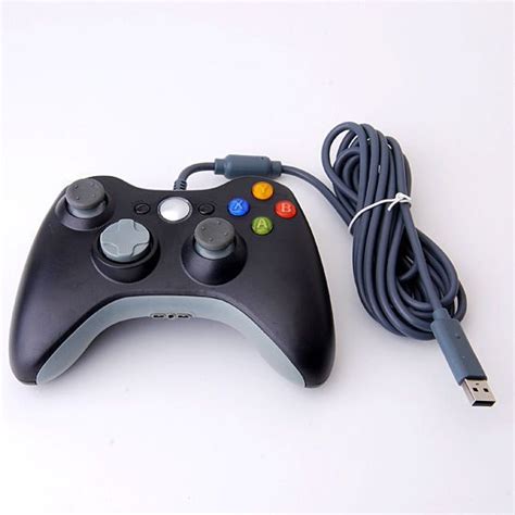 Xbox 360 Windows Pc Usb Wired Controller Gamepad Black Brand New For