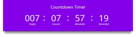 Countdown Timer Module Black Mountain Media