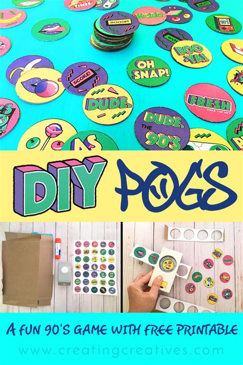 Make A 90s Pogs Game With This Free Printable Creating Creatives